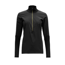 Maglietta da donna Devold Running Cover Woman Zip Neck Caviar