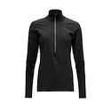 Maglietta da donna Devold  Running Cover Woman Zip Neck Caviar L