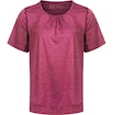 Maglietta da donna Endurance  Q Bree Melange SS Tee Wine 46