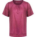 Maglietta da donna Endurance  Q Bree Melange SS Tee Wine 46