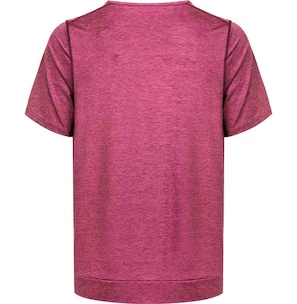 Maglietta da donna Endurance  Q Bree Melange SS Tee Wine 46