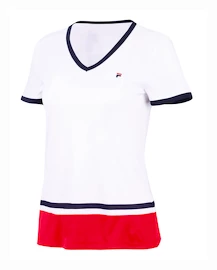 Maglietta da donna Fila  T-Shirt Elisabeth White/Fila Red