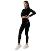 Maglietta da donna GymBeam  FLO Ribbed CropTop Black