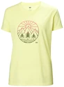 Maglietta da donna Helly Hansen  Skog Recycled Graphic Tee Fadded Yallow XS