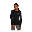 Maglietta da donna Icebreaker Merino 200 Oasis LS Crewe Mountain Pulse Black