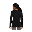 Maglietta da donna Icebreaker Merino 200 Oasis LS Crewe Mountain Pulse Black