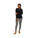 Maglietta da donna Icebreaker Merino 200 Oasis LS Crewe Mountain Pulse Black