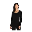 Maglietta da donna Icebreaker Merino 200 Oasis LS Scoop Black