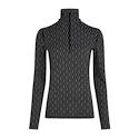 Maglietta da donna Icebreaker Merino 260 Vertex LS HZ On-Piste Black/Snow/J