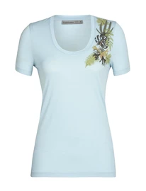 Maglietta da donna Icebreaker Tech Lite II SS Scoop Tee Fabulous Fer Haze