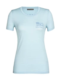 Maglietta da donna Icebreaker Tech Lite II SS Tee Mountain Lake Haze