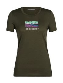 Maglietta da donna Icebreaker Tech Lite II SS Tee Trailhead Loden