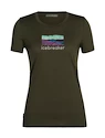 Maglietta da donna Icebreaker  Tech Lite II SS Tee Trailhead Loden M