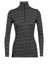 Maglietta da donna Icebreaker  W 250 Vertex LS Half Zip Black