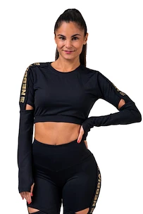 Maglietta da donna Nebbia  Crop Top 821 black