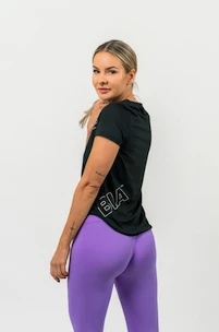 Maglietta da donna Nebbia  FIT Activewear Functional T-shirt with Short Sleeves black