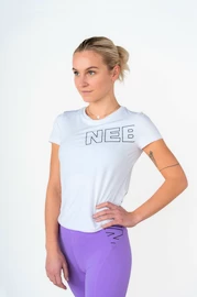 Maglietta da donna Nebbia FIT Activewear Functional T-shirt with Short Sleeves white