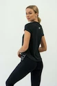 Maglietta da donna Nebbia  FIT Activewear T-Shirt “Airy” with Reflective Logo black