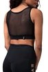 Maglietta da donna Nebbia  Gold Mesh Mini Top 830 black