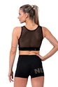 Maglietta da donna Nebbia  Gold Mesh Mini Top 830 black