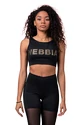 Maglietta da donna Nebbia  Gold Mesh Mini Top 830 black