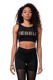 Maglietta da donna Nebbia Gold Mesh Mini Top 830 black