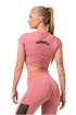 Maglietta da donna Nebbia Hero Sporty crop top old rose