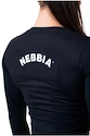 Maglietta da donna Nebbia Hero Sporty Hero crop top long sleeve black