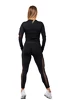 Maglietta da donna Nebbia  Long Sleeve Smart Pocket Sporty Top 418 black