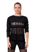 Maglietta da donna Nebbia  Mesh T-shirt 805 black