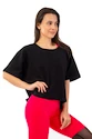 Maglietta da donna Nebbia  Organic Cotton Loose Fit “The Minimalist” Crop Top 417 black XS/S