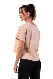 Maglietta da donna Nebbia  Organic Cotton Loose Fit “The Minimalist” Crop Top 417 salmon XS/S