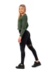 Maglietta da donna Nebbia  Organic Cotton Ribbed Long Sleeve Top 415 dark green