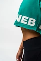 Maglietta da donna Nebbia  Oversized Crop Top green