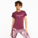 Maglietta da donna Puma  Run 5K Logo Tee Grape Wine