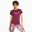 Maglietta da donna Puma  Run 5K Logo Tee Grape Wine M