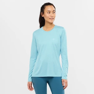 Maglietta da donna Salomon  Agile LS Tee Crystal Blue S