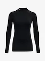 Maglietta da donna Under Armour ColdGear Authentics Mockneck-BLK