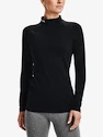 Maglietta da donna Under Armour ColdGear Authentics Mockneck-BLK