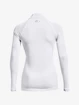 Maglietta da donna Under Armour ColdGear Authentics Mockneck-WHT