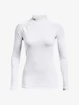 Maglietta da donna Under Armour ColdGear Authentics Mockneck-WHT