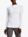 Maglietta da donna Under Armour ColdGear Authentics Mockneck-WHT