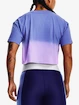 Maglietta da donna Under Armour  DIP DYE CROP SS-BLU