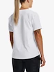 Maglietta da donna Under Armour  Esential Cttn Stretch Tee-WHT