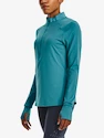 Maglietta da donna Under Armour  Qualifier Run 2.0 1/2 Zip-BLU