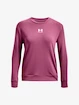 Maglietta da donna Under Armour  Rival Terry Crew-PNK