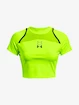 Maglietta da donna Under Armour  Run Anywhere Crop SS-GRN