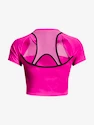 Maglietta da donna Under Armour  Run Anywhere Crop SS-PNK