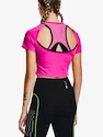 Maglietta da donna Under Armour  Run Anywhere Crop SS-PNK