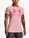 Maglietta da donna Under Armour  SPORTSTYLE LOGO SS-PNK